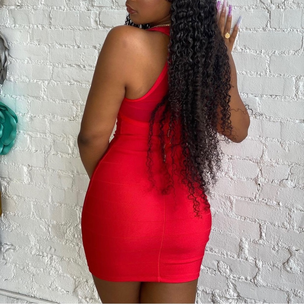 Little maxi red dress